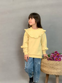 بلوز تک دخترانه چین دار