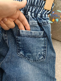 شلوار لی بگ اسپرت مناسب دختر و پسر سایز برگ بدون زاپ